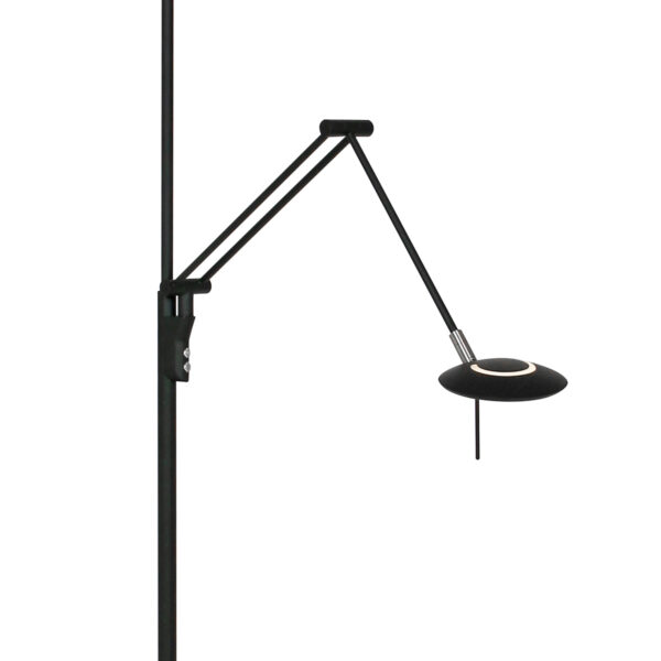 Steinhauer Zodiac vloerlamp - uplight + leesarm - LED - dimbaar - 185 cm hoog - zwart - Image 16