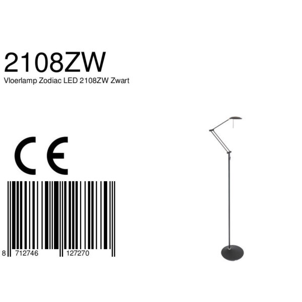 Steinhauer Zodiac LED leeslamp - met knikarm - dimbaar - draai- en kantelbaar - zwart - Image 8
