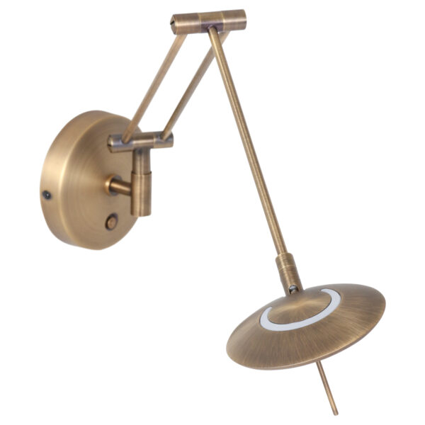 Steinhauer Zodiac LED wandlamp - knikarm - dimbaar - incl. ingebouwd LED - brons - Image 11