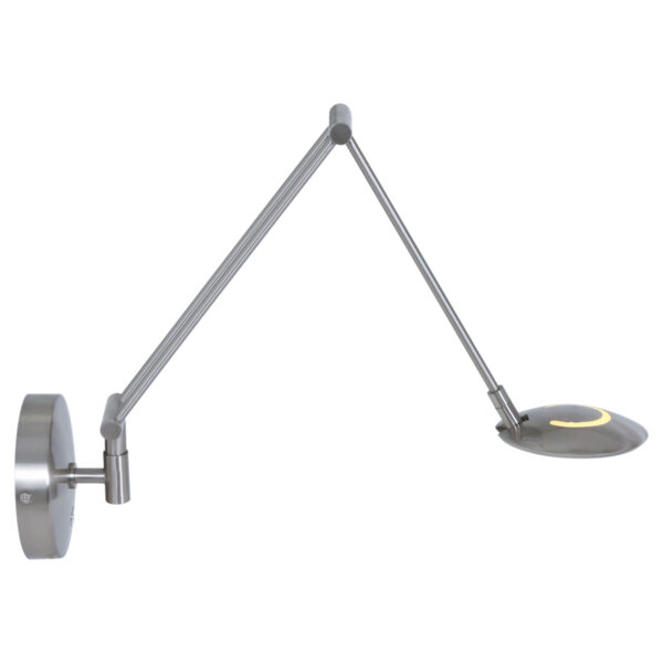 Steinhauer Zodiac LED wandlamp - knikarm - dimbaar - incl. ingebouwd LED - staal - Image 9