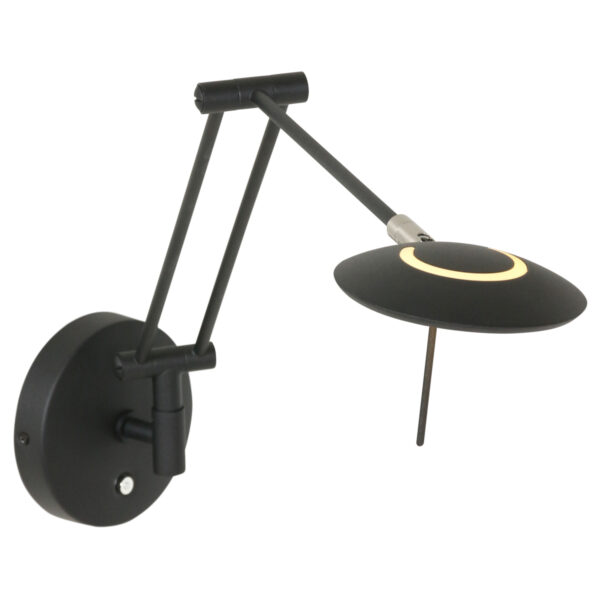 Steinhauer Zodiac LED wandlamp - knikarm - dimbaar - incl. ingebouwd LED - zwart - Image 8