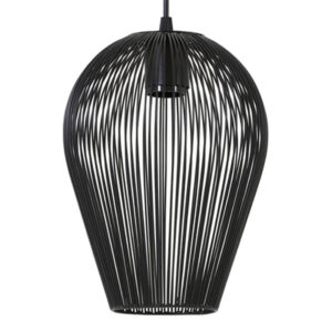 Light & Living Abby hanglamp – ø 19 cm – E27 (grote fitting) – Zwart