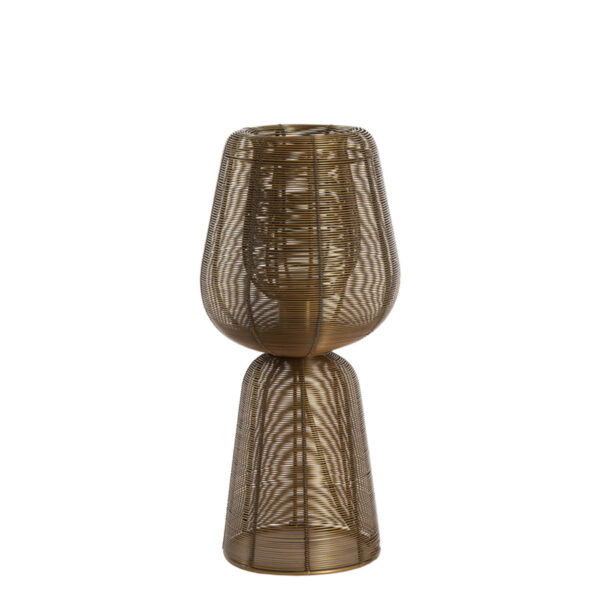 Light & Living Aboso tafellamp – Niet verstelbaar – E27 (grote fitting) – Brons