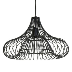Light & Living Alette hanglamp – ø 39 cm – E27 (grote fitting) – Zwart