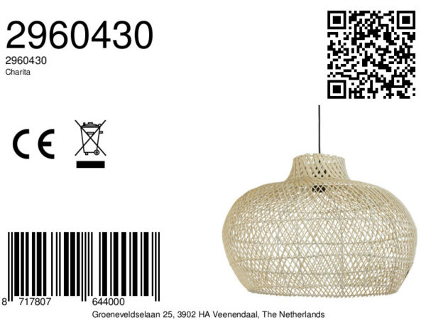 Hanging lamps Light and Living Charita bruin - Afbeelding 2