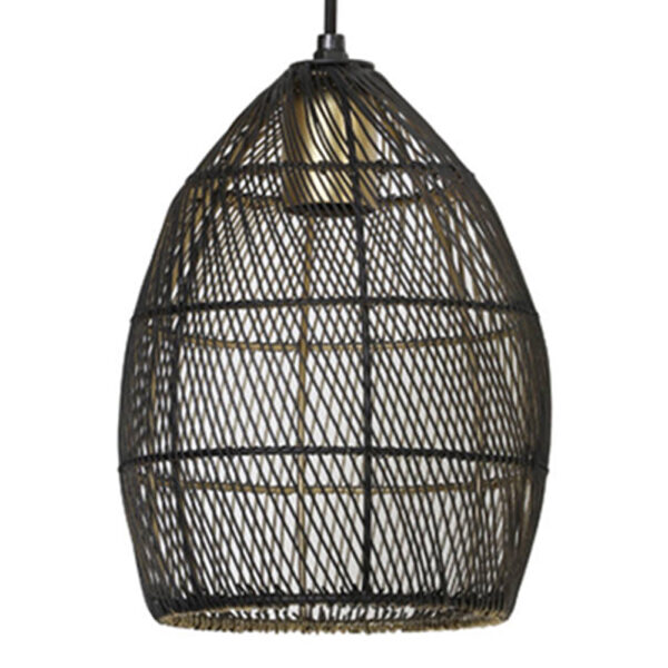 Light & Living Meya hanglamp – ø 20 cm – E27 (grote fitting) – Zwart