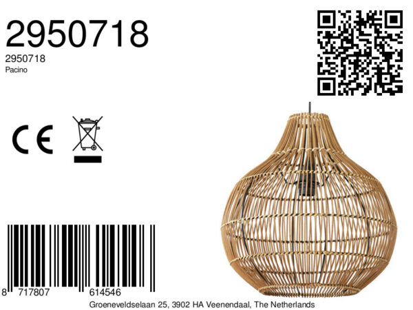 Hanging lamps Light and Living Pacino braun - Afbeelding 2
