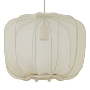 Light & Living Plumeria hanglamp – ø 40 cm – E27 (grote fitting) – Beige en Wit