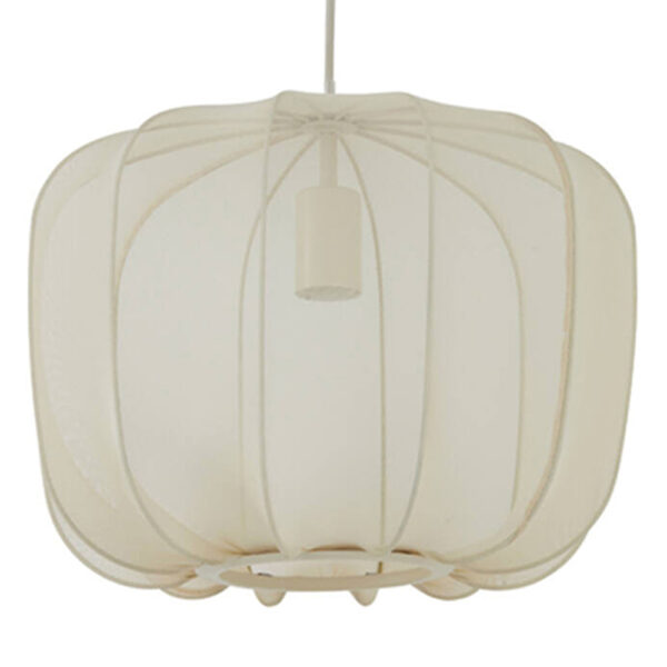 Light & Living Plumeria hanglamp – ø 40 cm – E27 (grote fitting) – Beige en Wit