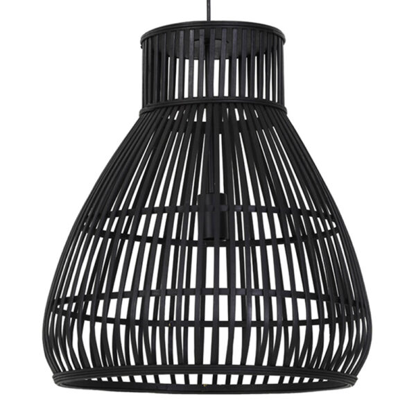 Light & Living Timaka hanglamp – ø 46 cm – E27 (grote fitting) – Zwart
