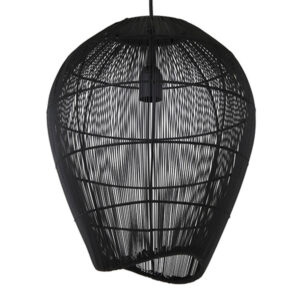 Light & Living Yumi hanglamp – ø 34 cm – E27 (grote fitting) – Zwart
