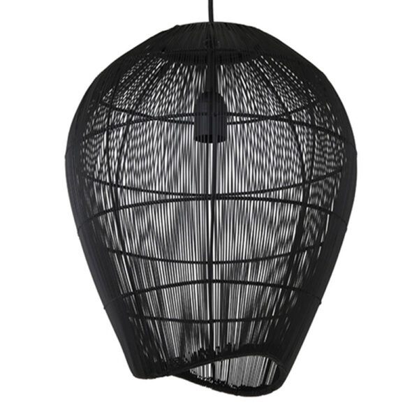 Light & Living Yumi hanglamp – ø 34 cm – E27 (grote fitting) – Zwart