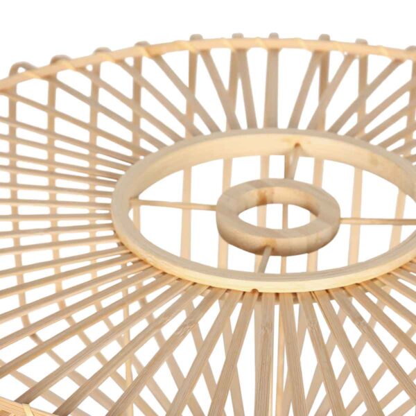 Lange boog vloerlamp zwart met naturel kap Mexlite Solva - Image 11