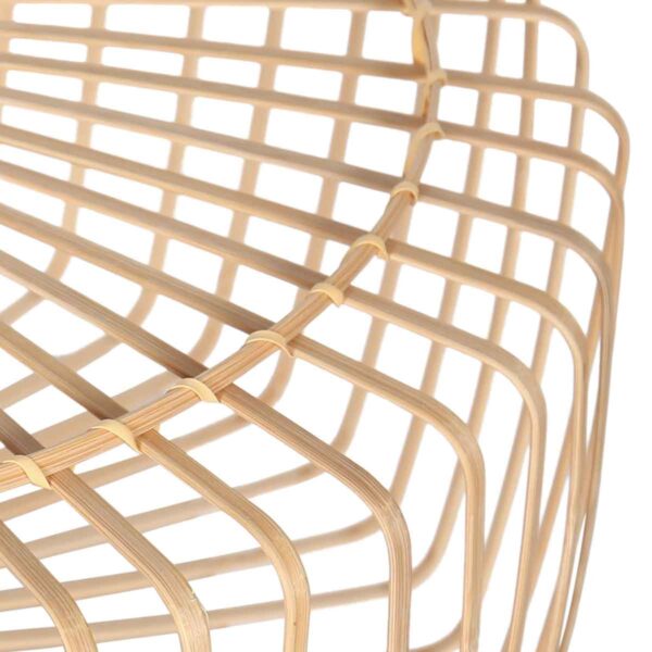 Lange boog vloerlamp zwart met naturel kap Mexlite Solva - Image 12