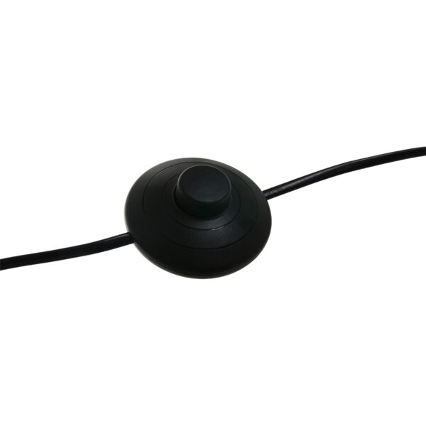 Lange boog vloerlamp zwart met naturel kap Mexlite Solva - Image 13