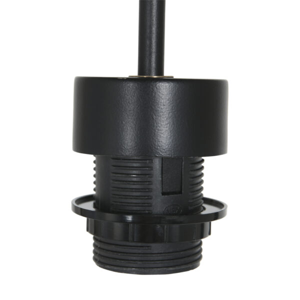 Hanglamp zwart met naturel kap Steinhauer Bloeba - Image 3