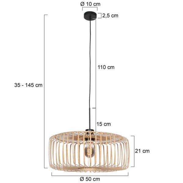 Steinhauer Sparkled light hanglamp – E27 (grote fitting) – Naturel - Image 7