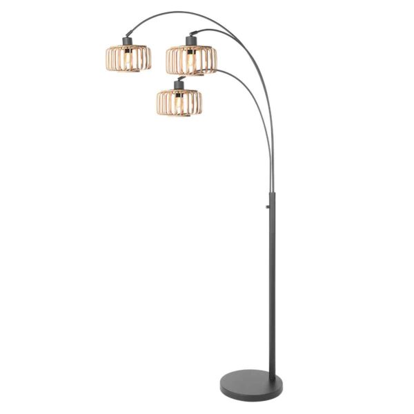 Steinhauer Sparkled light vloerlamp – E27 (grote fitting) – Zwart - Image 2