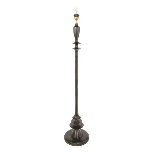 Landelijke zwarte houten vloerlamp Anne Light & Home Bois - Image 15