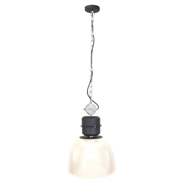 Industriële zwarte metalen hanglamp Anne Light & Home Clearvoyant - Image 10