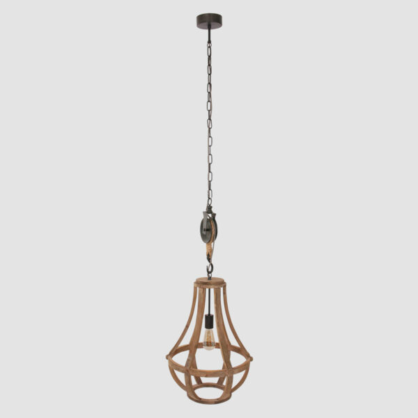Houten katrol hanglamp Anne Light & Home Liberty bell - Image 20