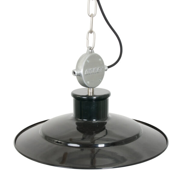 Industriële metalen hanglamp zwart Anne Light & Home Millstone - Image 10