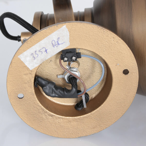 Anne Lighting Sprocket wandlamp - E14 - 19 cm diep - incl. 190 cm snoer - brons - Afbeelding 17