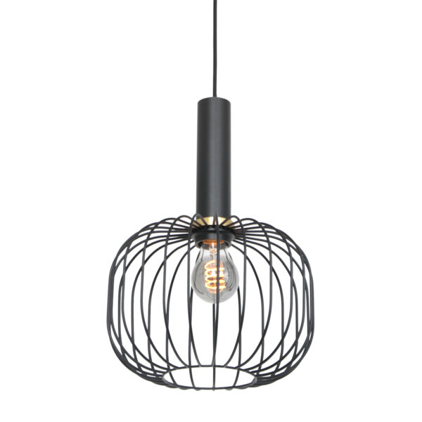 Mexlite Aureole hanglamp – ø 25 cm – E27 (grote fitting) – Zwart