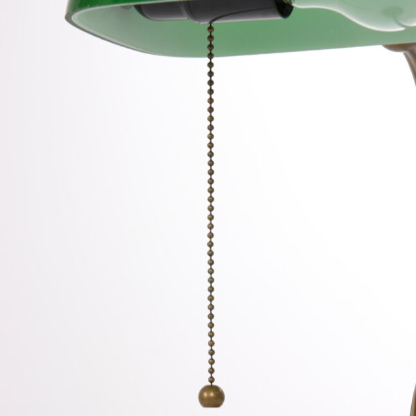 Klassieke bronzen metalen glazen tafellamp Mexlite Belana - Image 13