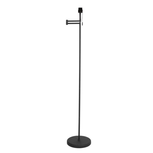 Zwarte vloerlamp industieel met rotan lampenkap Mexlite Bella - Image 12