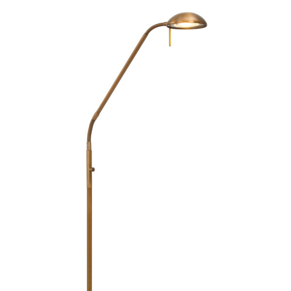 Mexlite Dana staande leeslamp - dimbaar - LED - 180 cm hoog - buig- en kantelbaar - brons - Afbeelding 13
