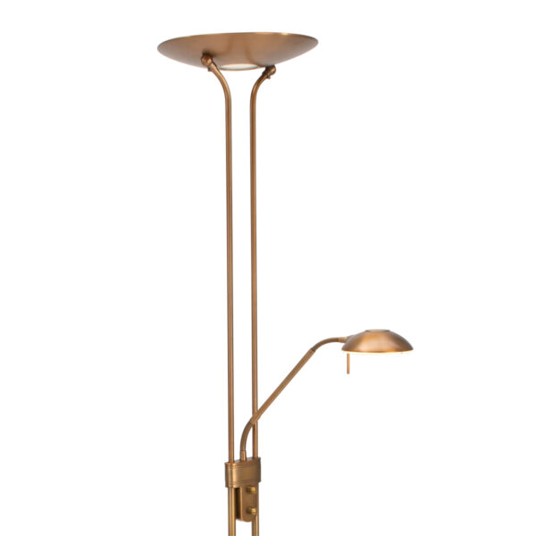 Klassieke bronzen vloerlamp flexibele leesarm Mexlite Biron - Image 15