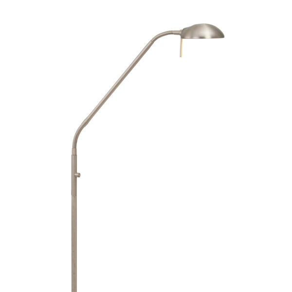 Minimalistische verstelbare staande leeslamp staal Mexlite Biron - Image 13