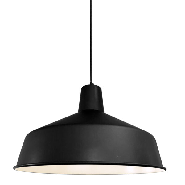 Mexlite Blackmoon hanglamp – ø 40 cm – E27 (grote fitting) – Zwart