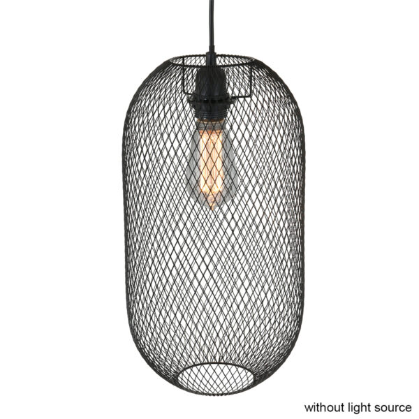 Mexlite Bodine hanglamp - Ø 22cm - gaaslamp - E27 - zwart - Image 10