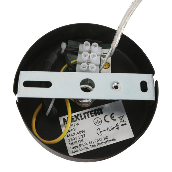 Industriële retro hanglamp zwart schijnwerper Mexlite Carree - Image 15