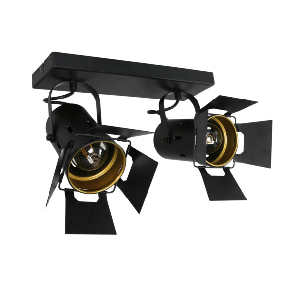 Mexlite Carree spot – E27 (grote fitting) – Zwart