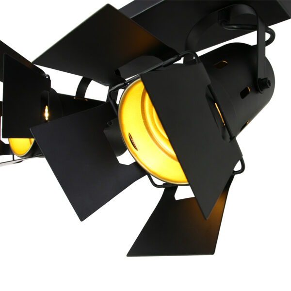 Industriële metalen zwarte spot Mexlite Carree - Image 9