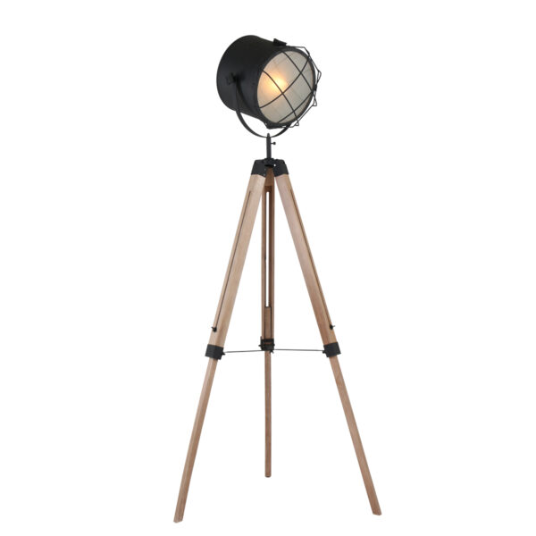 Mexlite Dyce vloerlamp – ø 60 cm – E27 (grote fitting) – Naturel