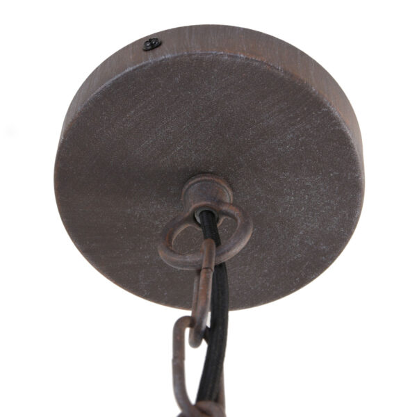 Industriële aluminium bruine glazen hanglamp Mexlite Ebbe - Image 13