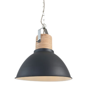 Mexlite Emile hanglamp – ø 38 cm – E27 (grote fitting) – Zwart