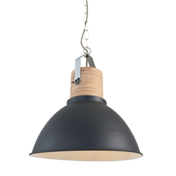 Mexlite Emile hanglamp – ø 38 cm – E27 (grote fitting) – Zwart
