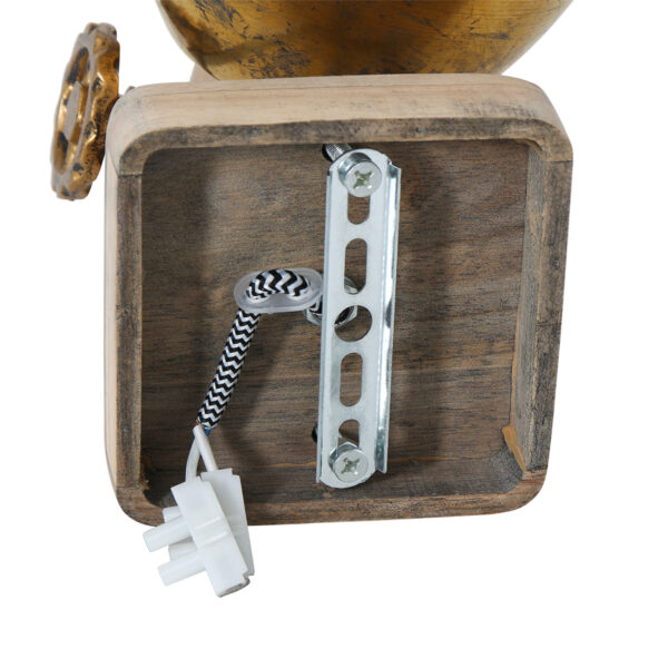 Mexlite Gearwood plafondlamp - E27 - draai- en kantelbaar - 19 cm breed - brons - Image 15
