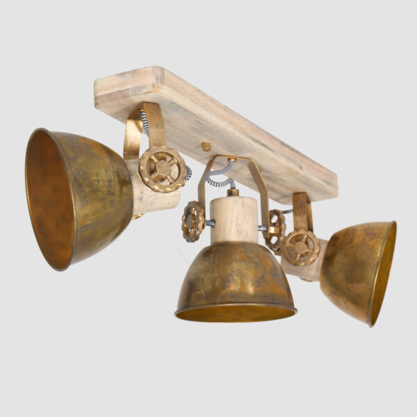 Plafondlamp Gearwood 2133BR Brons E27 Mexlite Gearwood - Image 19