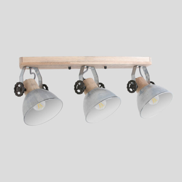 Houten spot drielichts Mexlite Gearwood - Image 15