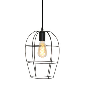 Mexlite Minimalics hanglamp – ø 15 cm – E27 (grote fitting) – Zwart
