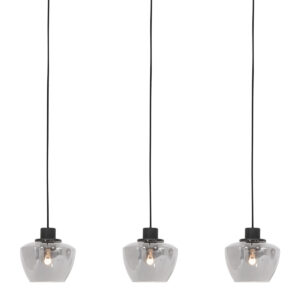 Mexlite Noirver hanglamp – In hoogte verstelbaar – E27 (grote fitting) – Zwart