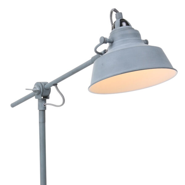 Mexlite Nové bureaulamp - verstelbaar 38 - 75 cm - E27 - betongrijs - Afbeelding 16