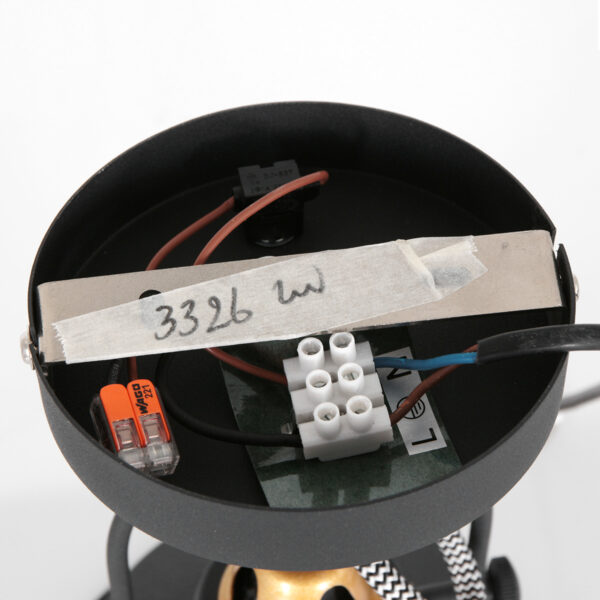 Industriële zwart/gouden wandlamp verstelbaar Mexlite Nove - Image 13