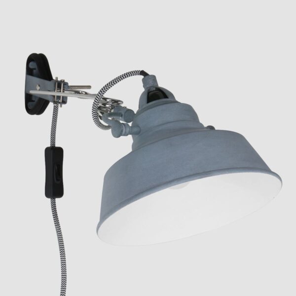 Industriële grijze metalen wandlamp Mexlite Nove - Image 15